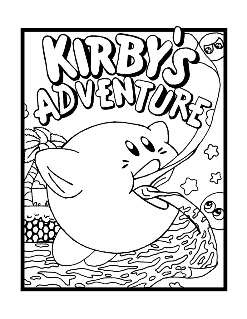 Kirby Coloring Pages   Ganon's Jar